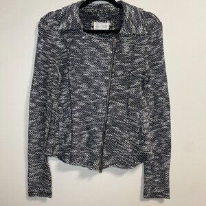 Saturday Sunday Anthropologie Sidewinder Knit Moto Jacket Women's Size M